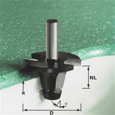 Festool 492680 Basin bit with ball bearing, HW, D56, NL25, GL80, R12.7, 6 degree