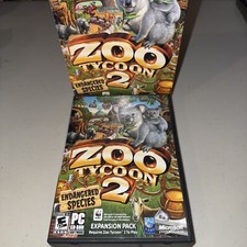 Zoo Tycoon 2 Endangered Species Expansion Pack w/ Case  Instructions Complete