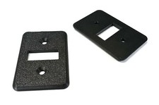 For 1994-1996 C4 Corvette - Set Of Two Black Seat Back Release Bezels