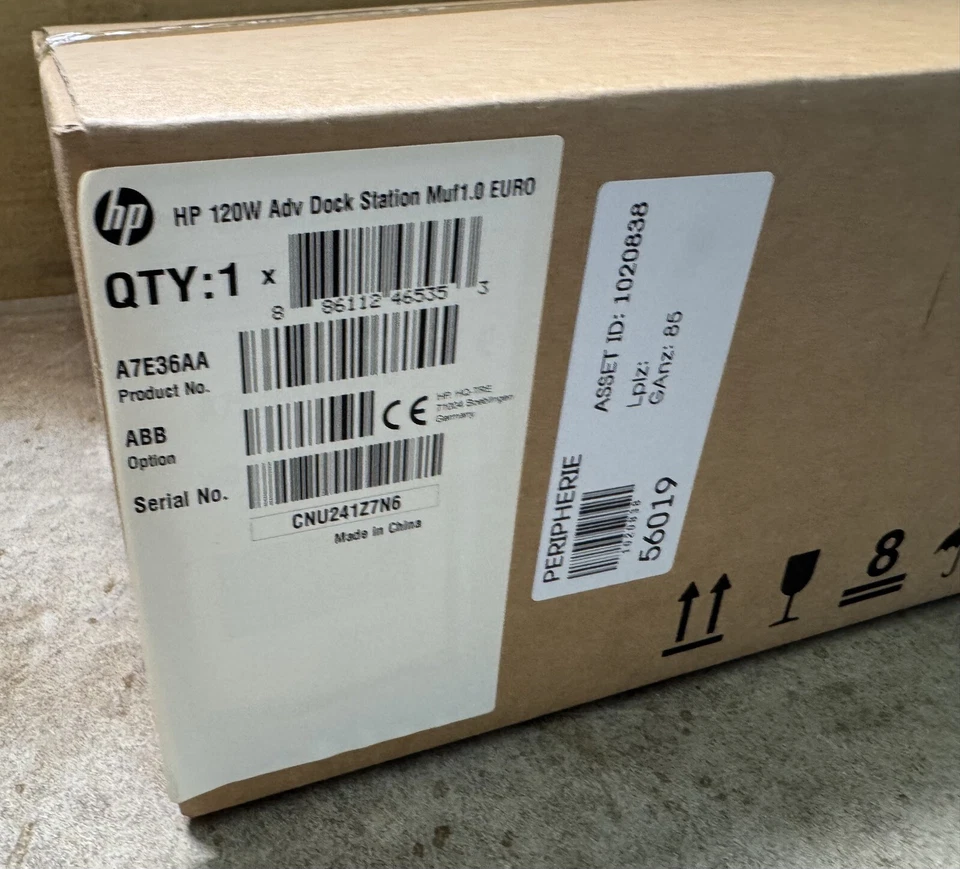 HP A7E36AA 120W Advanced Docking Station inkl. Netzteil NEU OVP - Bild 2 von 3