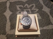 ESQ by Movado Excel Blue Dial Chronograph Tachymeter Watch BRAND NEW Destro