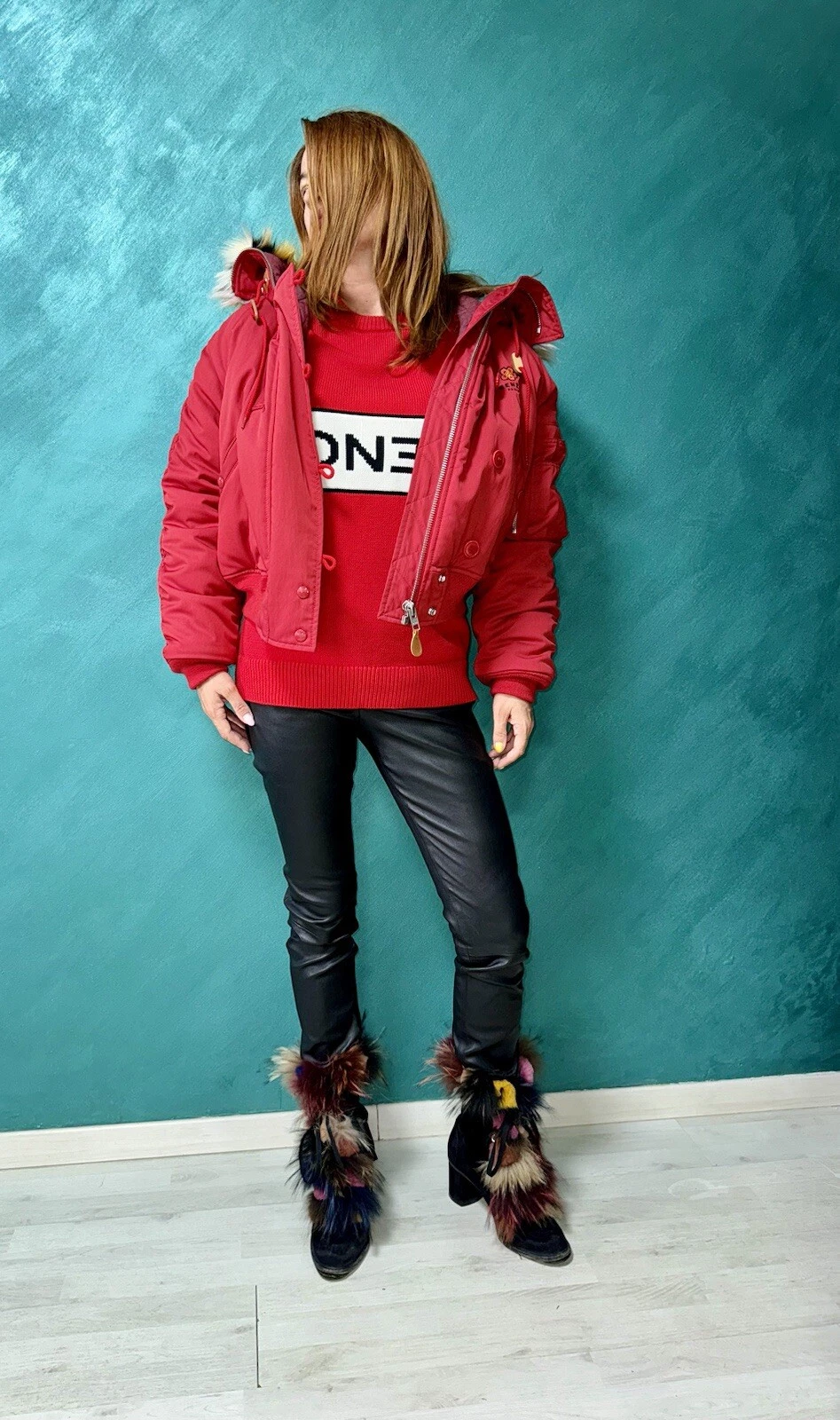Cappotto invernale Parka bombardiere con cappuccio Kenzo Paris nuovo con etichette con logo Kenzo Paris taglia M