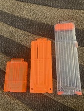 Lot of 3 Nerf N Strike Gun Ammo Clip Magazine 1x6 1x12 1x18