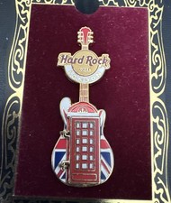 Hard Rock Cafe Pin - London Opening Phone box Guitar