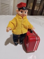Vintage Little Traveler Wind-Up-Toy 6" Tested Working /w key included