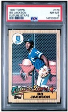 1987 TOPPS FUTURE STARS #170 BO JACKSON ROOKIE RC PSA 8