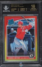 2018 Donruss Optic Shohei Ohtani Rated Rookie Red Yellow #56