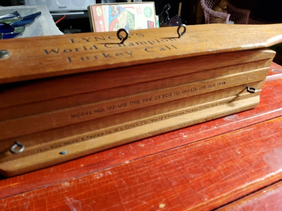 Lynch’s Box Turkey Call de colección hecho en Birmingham, Alabama modelo 102  Foto 3 de 4