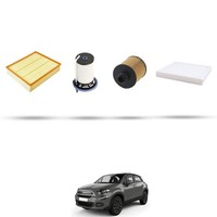 Hoffcar Set Service - 4 Filter FüR Fiat 500X 1.6 Multijet CRD 84Kw Von 2014