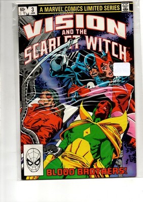 (MS)  Marvel Vision Scarlet Witch 3 FN 7.0+ Comic Bag Board 1982 Scan Bronze Age