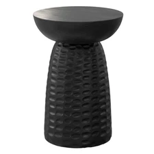 SIMPLIHOME Boyd 13-inch Wide Solid Mango End Table in Black, Contemporary-Sty...