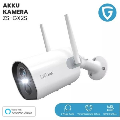 ieGeek Solar überwachungskamera Kamera außen Wlan Akku WiFi Camera 3MP Outdoor