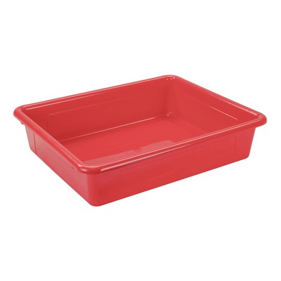 Letter Size Flat Storage Tray   Organizer Bin with Non-Snap Lid for Classroom...