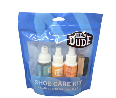 HEYDUDE 4PC Brush Shoe Care Kit