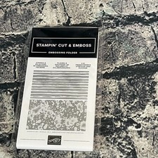 Stampin' Up STRIPES SPLATTERS 3D Embossing Folders