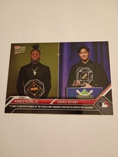 RONALD ACUNA JR.  & SHOHEI OHTANI ~2024 Topps NOW card #OS-29 Off Season ROY~MVP