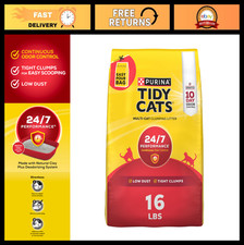 Clumping Cat Litter for Multiple Cats - Odor Control, 24/7 Performance, 16 lb Ba