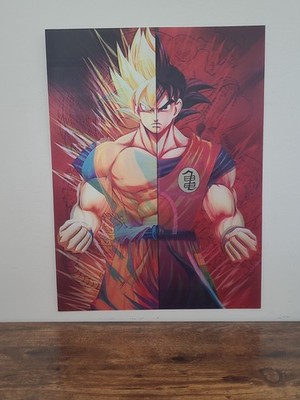 3D Lenticular Poster 3-in-1 SSJ4 Goku ~16''x12'' Dragon Ball Z Holographic