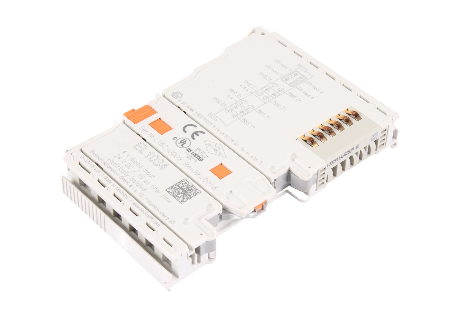EL1034 4X DIGITAL INPUT BECKHOFF - Reconditionné - Garantie 12 mois