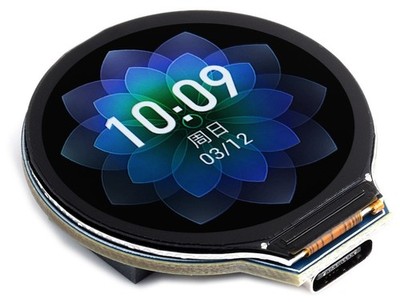 Waveshare ESP32-S3, 1.28 Zoll IPS LCD, WiFi / BT, 240x240, 6-Achsen IMU, 32-bit