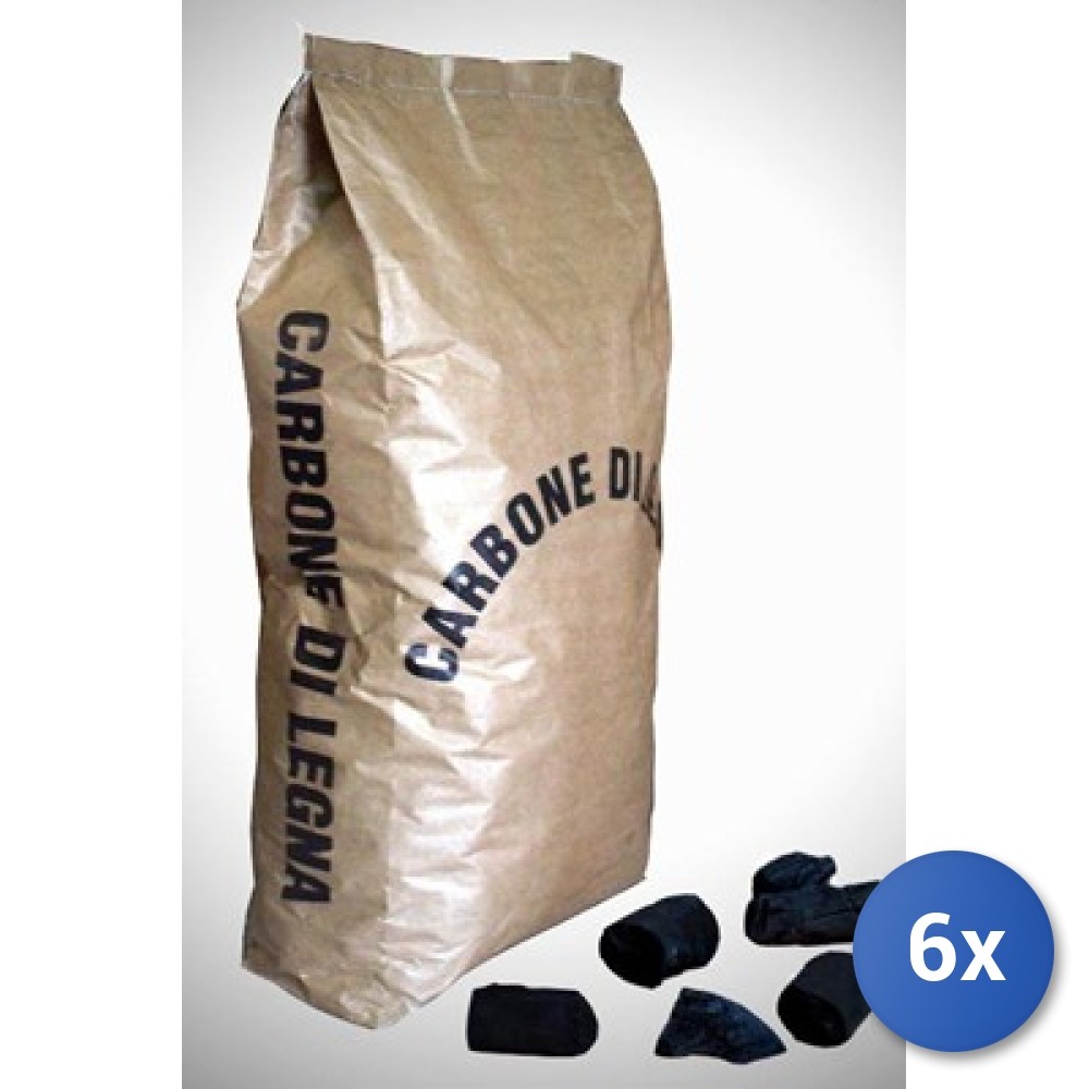 Stock 6x Carbone Sacco Nero 3kg - Convenienza per Ristoranti e Privati