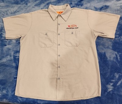 Hot Wheels 2005 19th Annual Collectors Convention Size XL Light Blue Staff Shirt