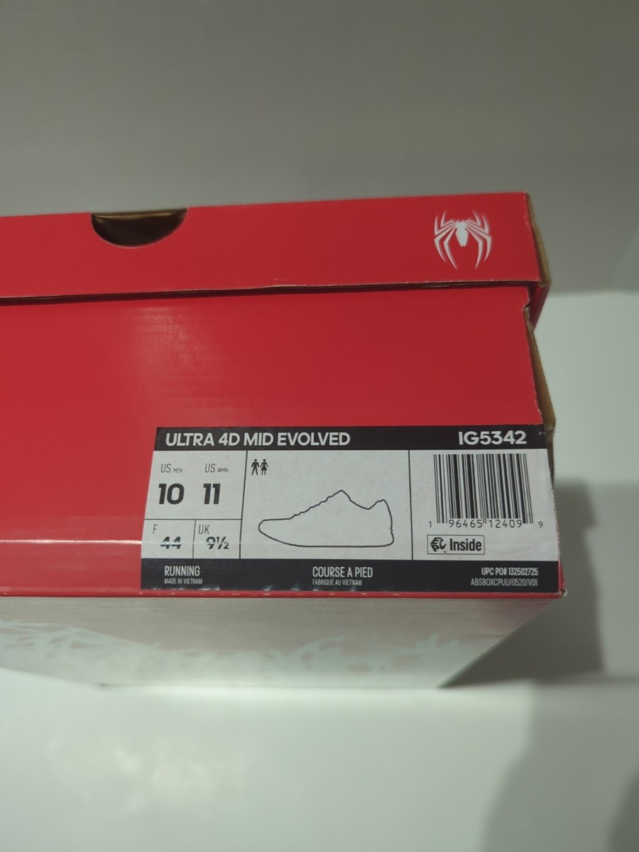 Marvel Spider Man 2 x Adidas Ultra 4D Mid Shoes Sneakers IG5342