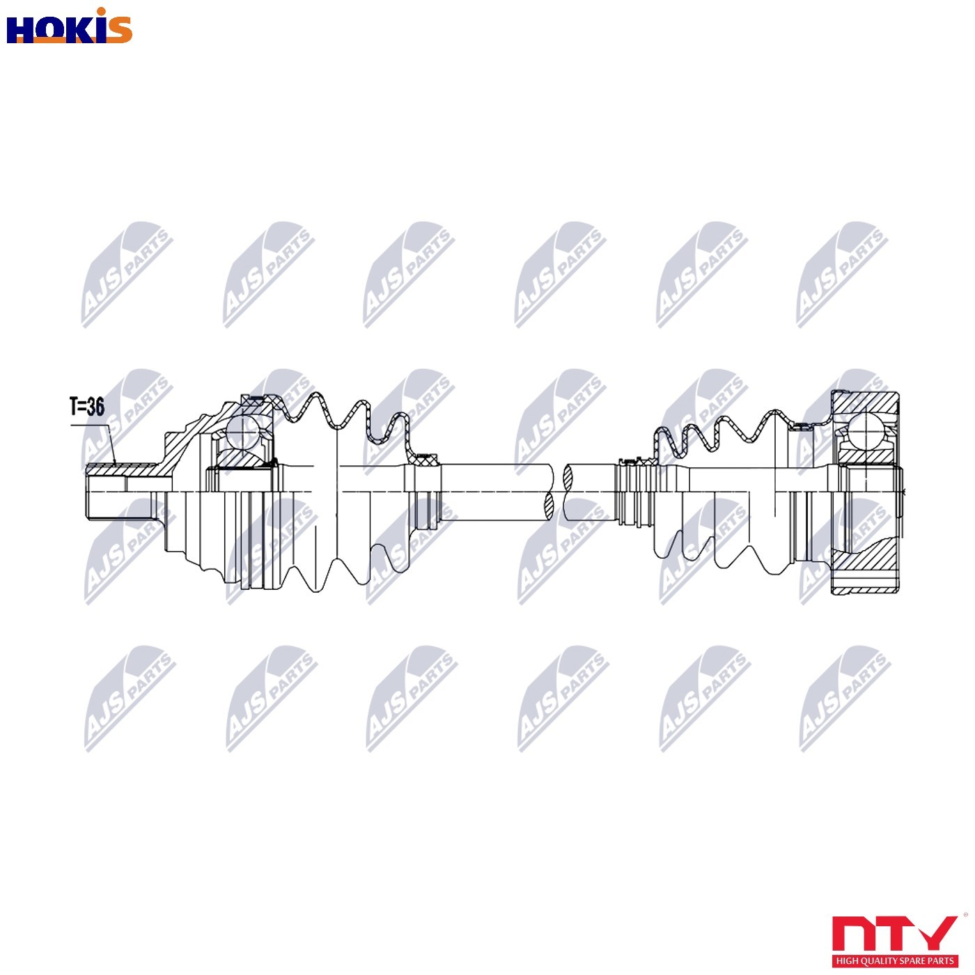 N.T.Y. NPW-AU-104.NTY Drive Shaft for AUDI,SKODA,VW - Image 11