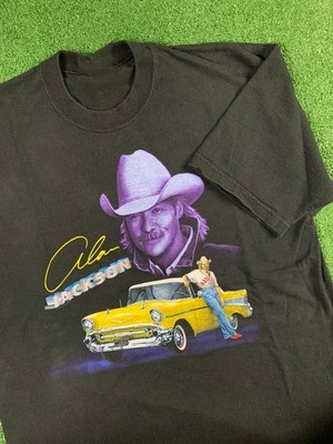 90 s Alan Jackson Tour Concert Cotton Black Unisex All Size S-234XL T-shirt