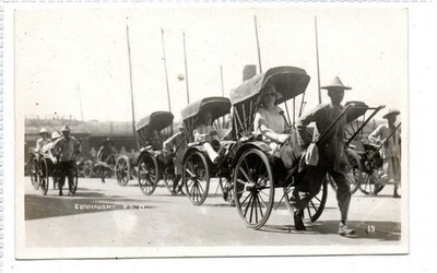 RICKSHAWS, CONNAUGHT ROAD: Postkarte Hongkong (C92867)