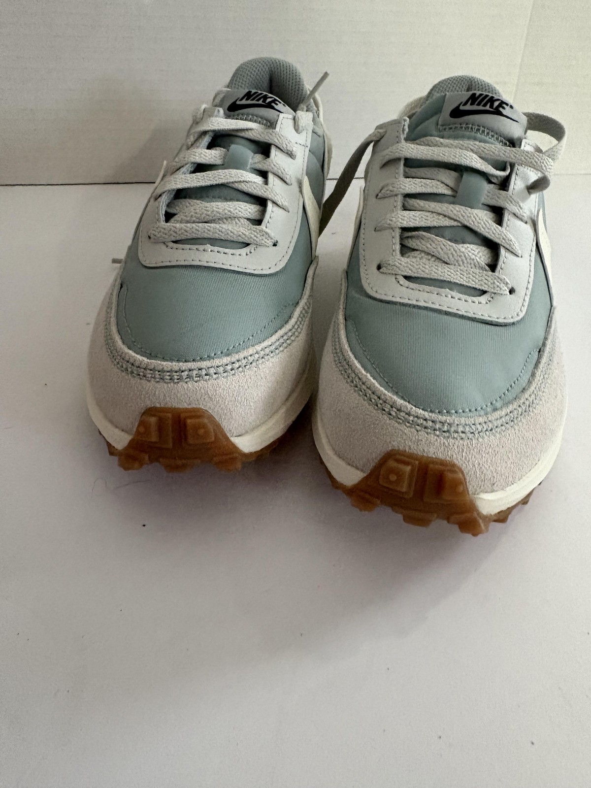 SAOLA Scarpe Nike Waffle Debut donna taglia 6 5 blu chiaro bianco suola gomma sneakers retrò