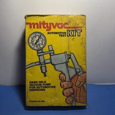 【A】【B】ミッティ Vtg Mityvac 6810 Automotive Vacuum Test Kit Complete In Opened Box
