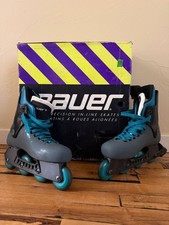 Vintage Bauer In-line Skates/Rollerblades Size 8 Original Box Nice 