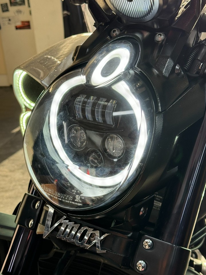 Vmax Led Logo LED Headlight, 2009 - 2020 Yamaha Vmax 1700 .. Fast USA shipping. 2yr ...