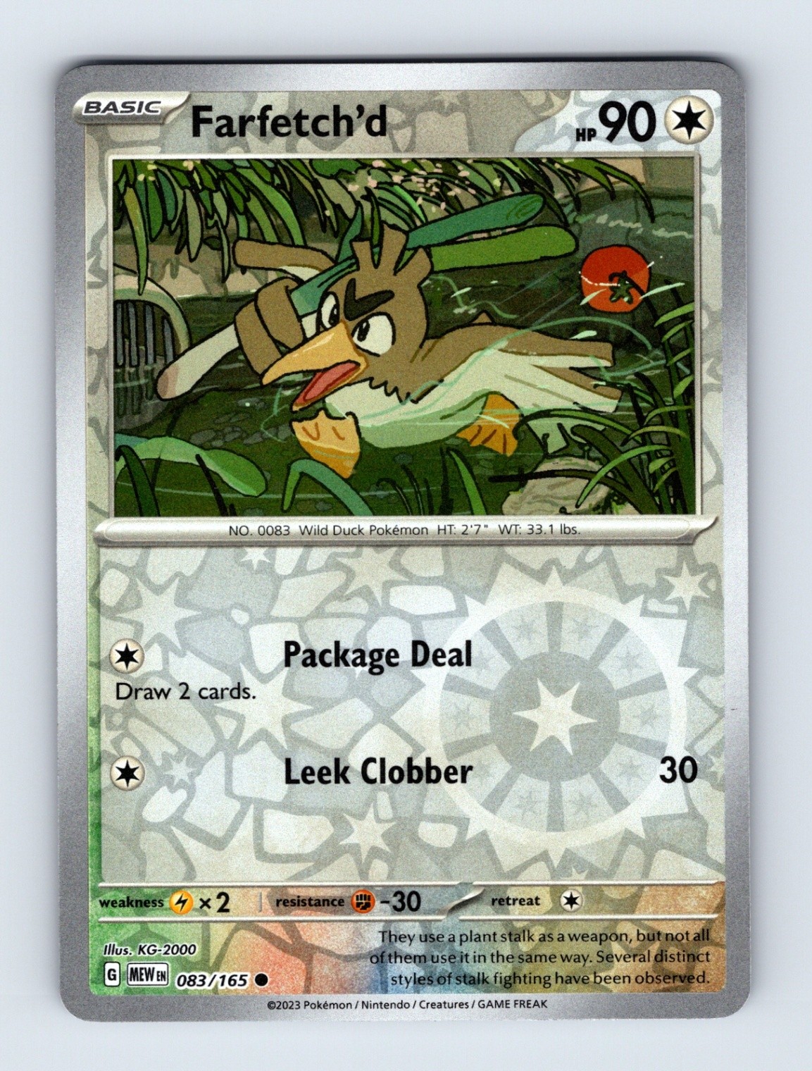 Farfetch'd - Scarlet & Violet 151 083/165 - Reverse Holo - Common - NM - Pokémon