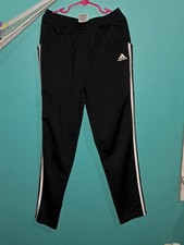 Girls Size 14 Black Adidas Zip Up Jacket And Pants Set