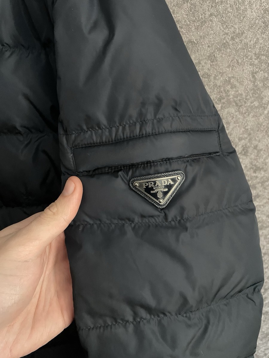 PRADA ジップアップブルゾン Prada Zip-up Quilted Down-filled Blazer Jacket Size 50 | eBay