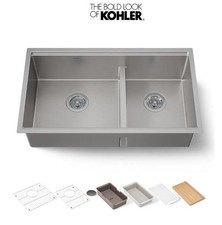 Kohler Strive K-33664-PC-NA 32" Undermount Kitchen Sink,Stainless Steel NEW 
