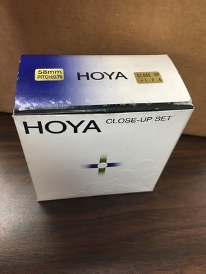 Hoya 58mm Close-Up Filter Set +1 +2 +4 Macro Lens Filters
