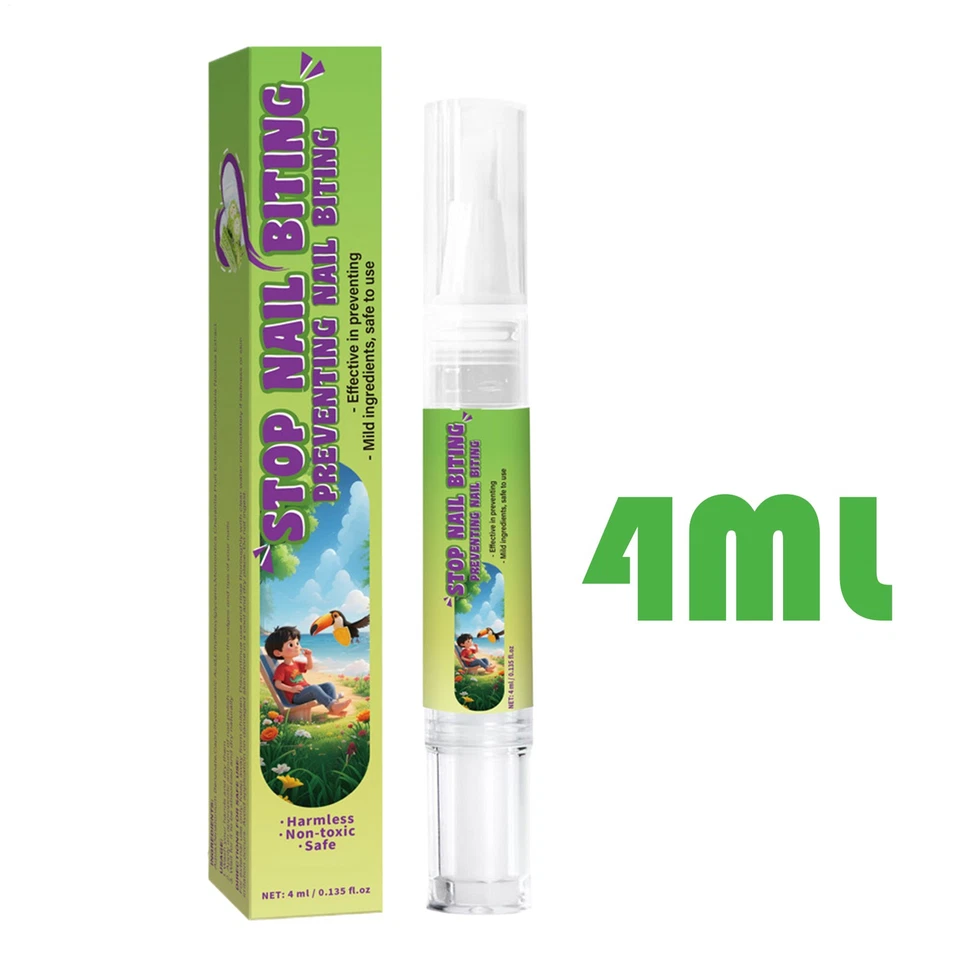 No Bite Nagellack 4ml Stop Finger Beißgewohnheiten Prävention Stift für Kinder - Bild 2 von 4