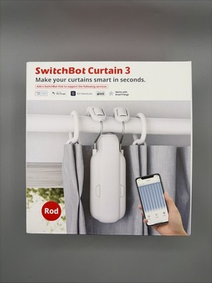 SwitchBot  Curtain Rod 3 Smart Opener Electric Motor Wireless New White New