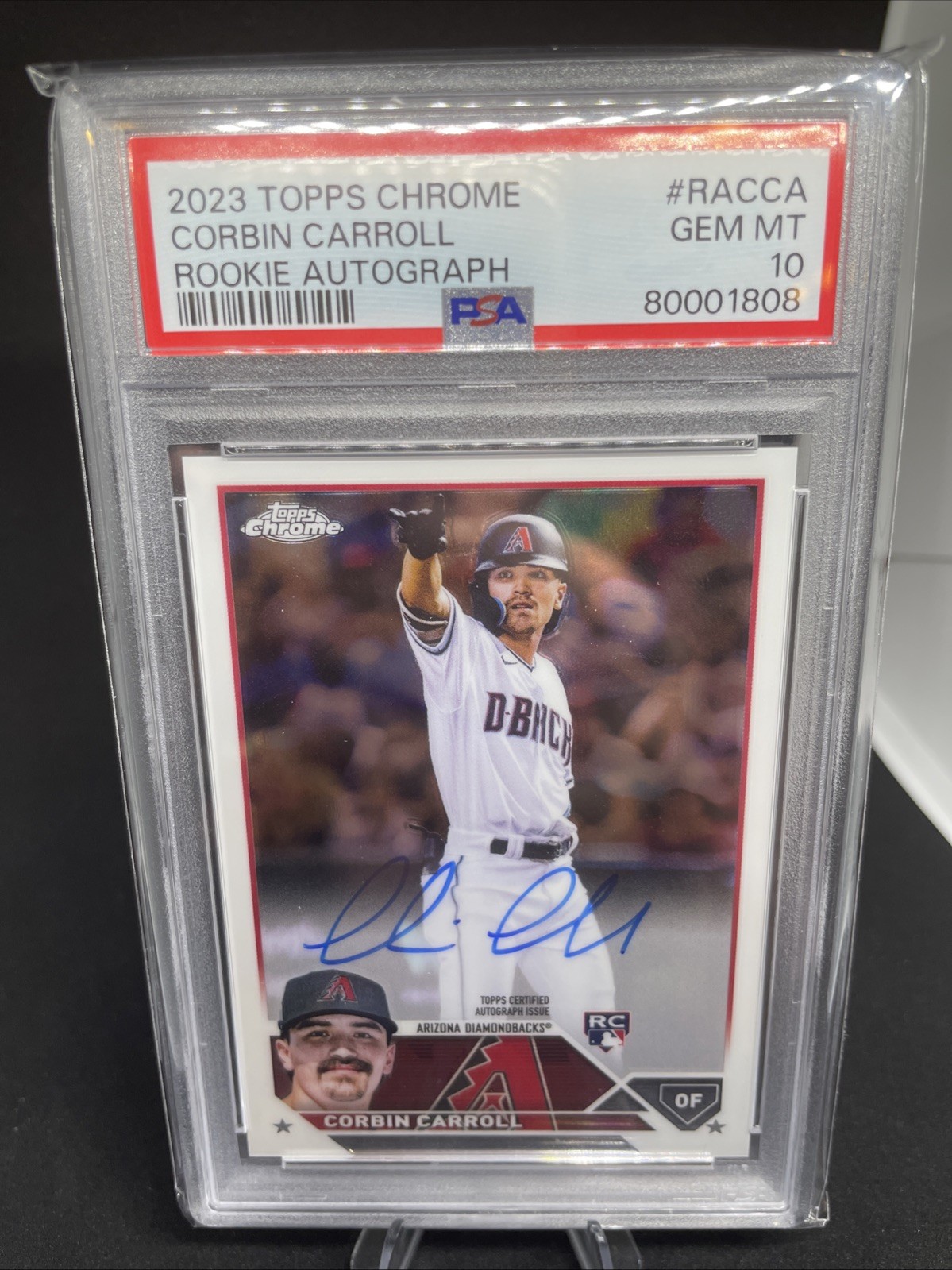 Corbin Carroll 2023 Topps Chrome #RA-CCA Rookie Autographs Price