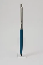 Vintage Paper Mate Regular Double Heart Medium Blue Ballpoint Pen MCM Spring Top