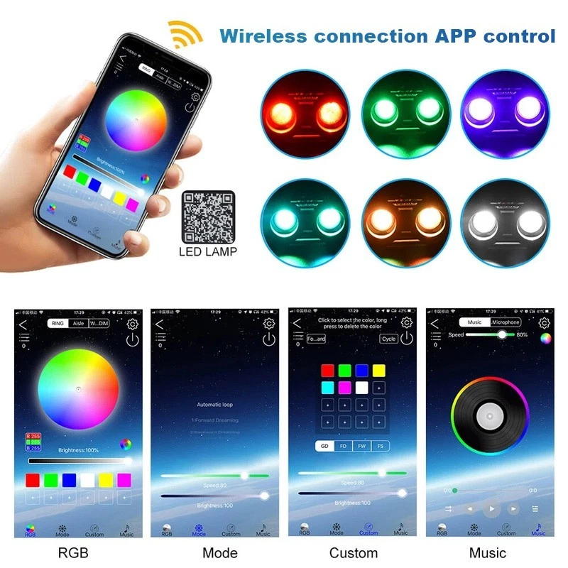 32W Starry+Twinkle+Meteor Car Headliner Light kit shooting star Ceiling Light - Image 4 of 4