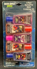 RARE Collectible ANGRY BIRDS SPACE Antiseptic Hand Cleansing Gel 5Pack ROVIO NEW