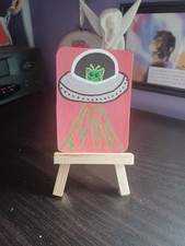 ACEO Art Card Original, Beam Me Up, art by Starmie_Stormy