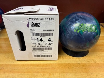 Radical Revenge Pearl bowling ball 14lb 4oz, 3.0 oz top weight, 3-4'' pin