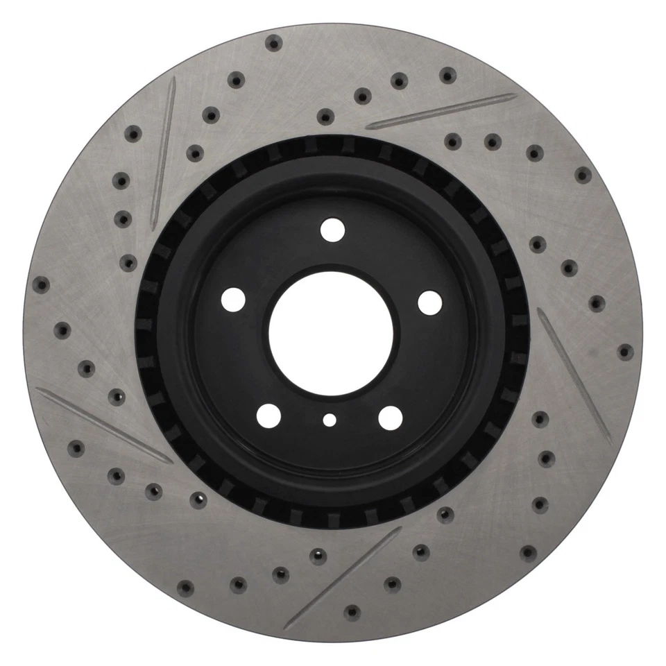 For Infiniti G35 03-04 Brake Rotor Sport Drilled & Slotted 1-Piece Front — 第 4/4 张图片