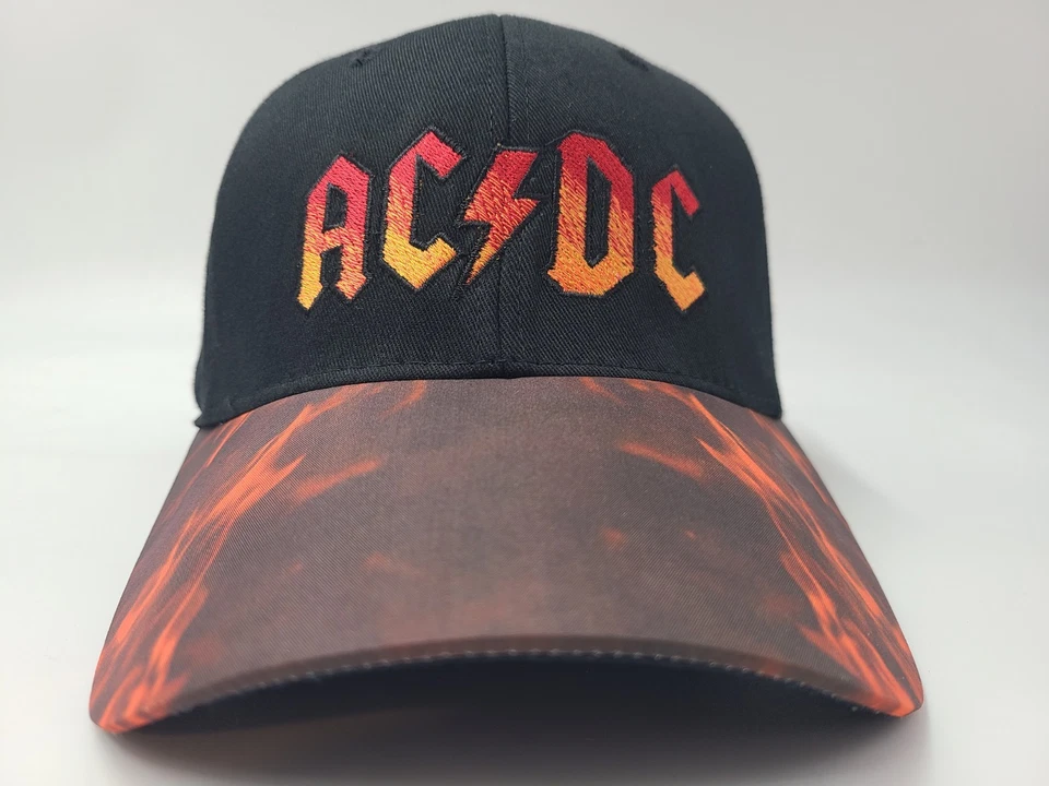 Gorra AC/DC Highway To Hell Flex ajustada (parece S-M) banda de rock hombres mujeres negra Foto 2 de 4