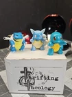 Vintage Pokemon TOMY Squirtle Wartortle & Blastoise Figures CGTSJ